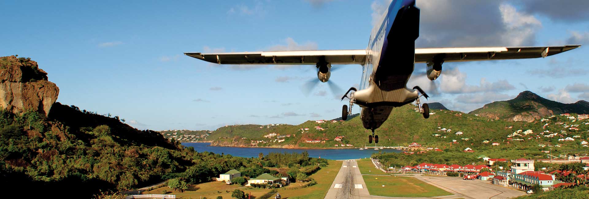 arrival at st barth
